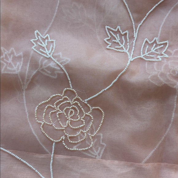 Peach Sari 3-piece set dress - Picture 4 of 6